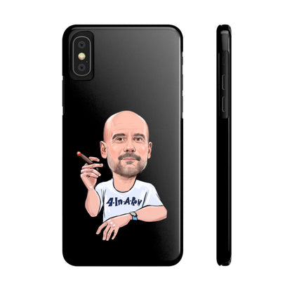 Pep Guardiola - Manchester City - 4 In A Row - Phone Case