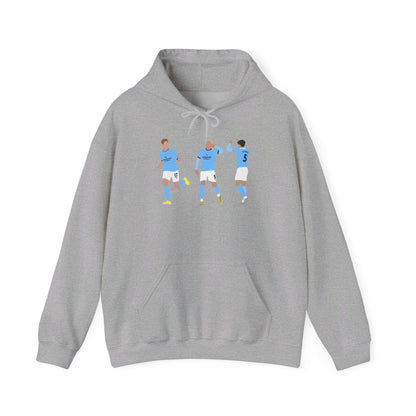 Kevin De Bruyne, Erling Haaland & John Stones - Manchester City - Hoodie