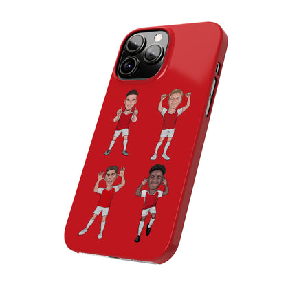 Declan Rice, Martin Odegaard, Kai Havertz & Bukayo Saka - Arsenal -  Phone Case