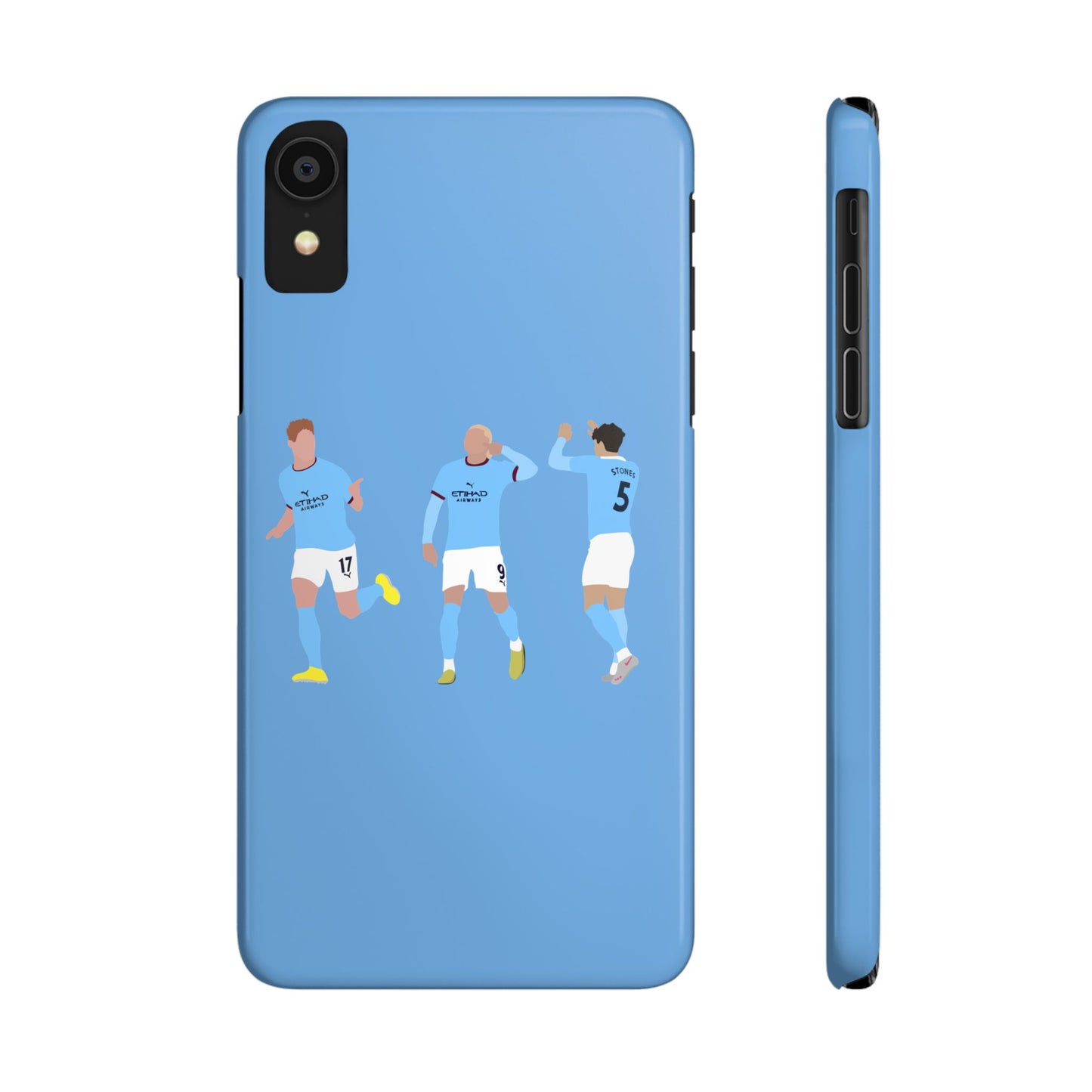 John Stones, Erling Haaland & Kevin De Bruyne - Manchester City - Phone Case