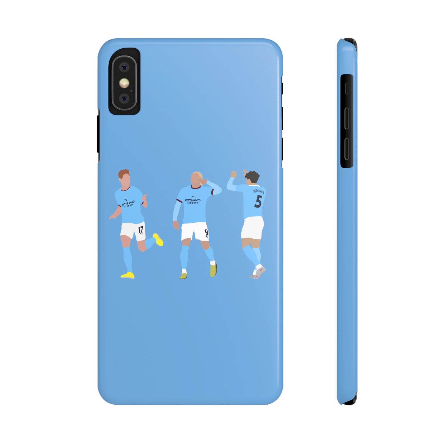 John Stones, Erling Haaland & Kevin De Bruyne - Manchester City - Phone Case