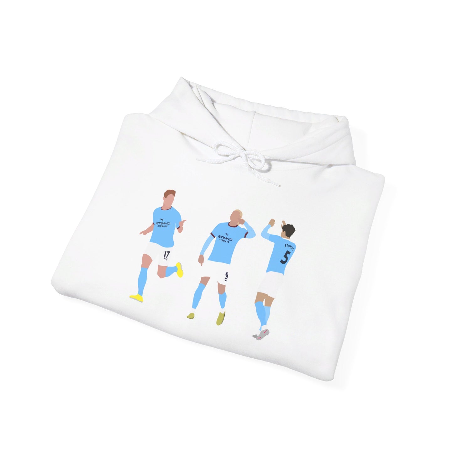 Kevin De Bruyne, Erling Haaland & John Stones - Manchester City - Hoodie