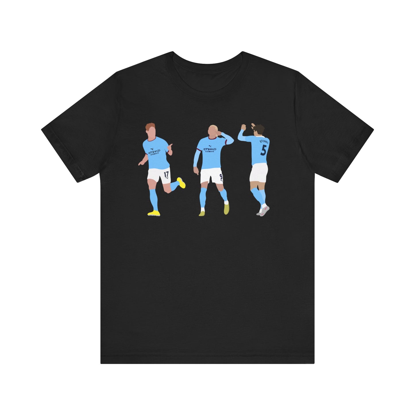 Kevin De Bruyne, Erling Haaland & John Stones - Manchester City - T-Shirt