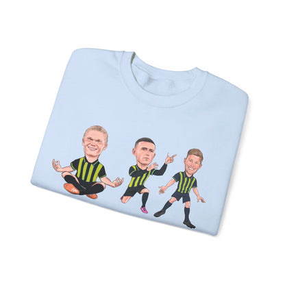 Erling Haaland, Phil Foden & Kevin De Bruyne - Manchester City Away Kit - Sweatshirt