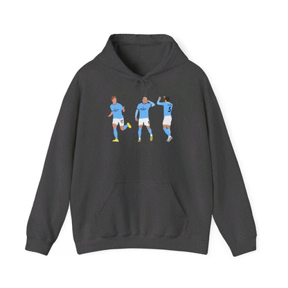 Kevin De Bruyne, Erling Haaland & John Stones - Manchester City - Hoodie