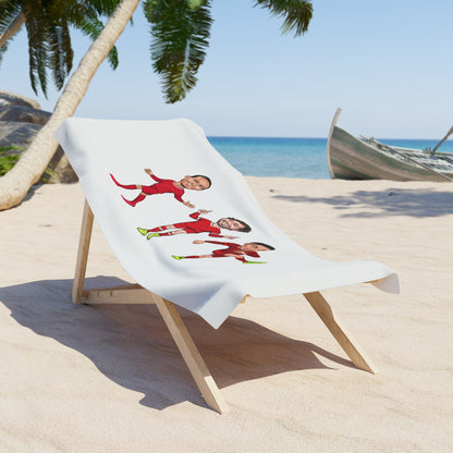 Mo Salah, Virgil Van Dijk & Trent Alexander Arnold - Liverpool - Beach Towel