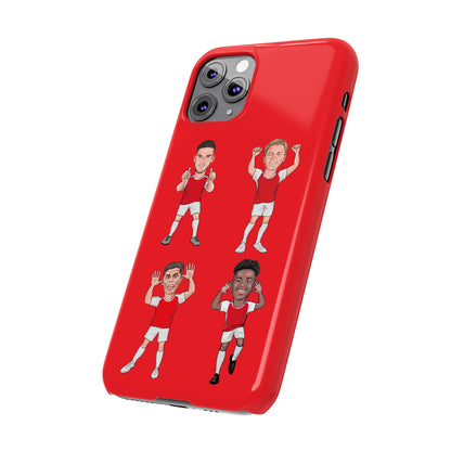 Declan Rice, Martin Odegaard, Kai Havertz & Bukayo Saka - Arsenal -  Phone Case