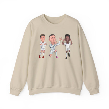 Cole Palmer, Phil Foden & Bukayo Saka  - England - Sweatshirt