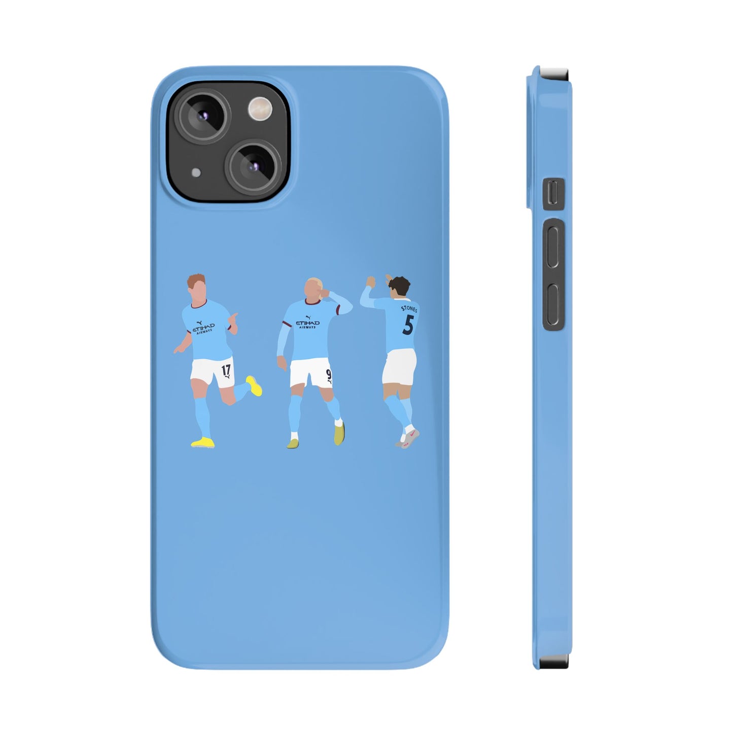 John Stones, Erling Haaland & Kevin De Bruyne - Manchester City - Phone Case