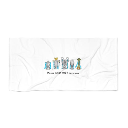 Manchester City - We See Things They'll Never See - Beach Towel