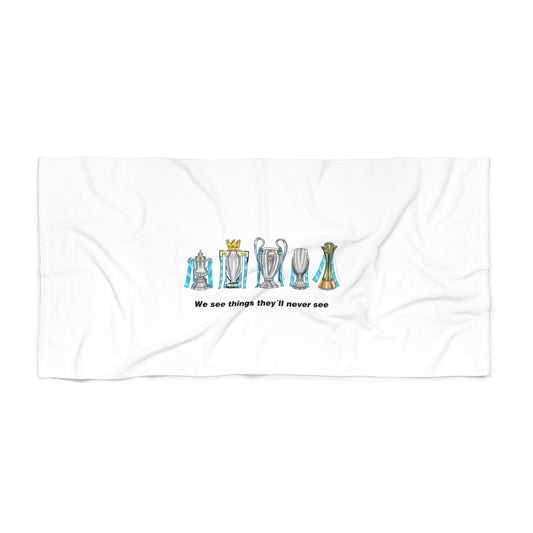 Manchester City - We See Things They'll Never See - Beach Towel