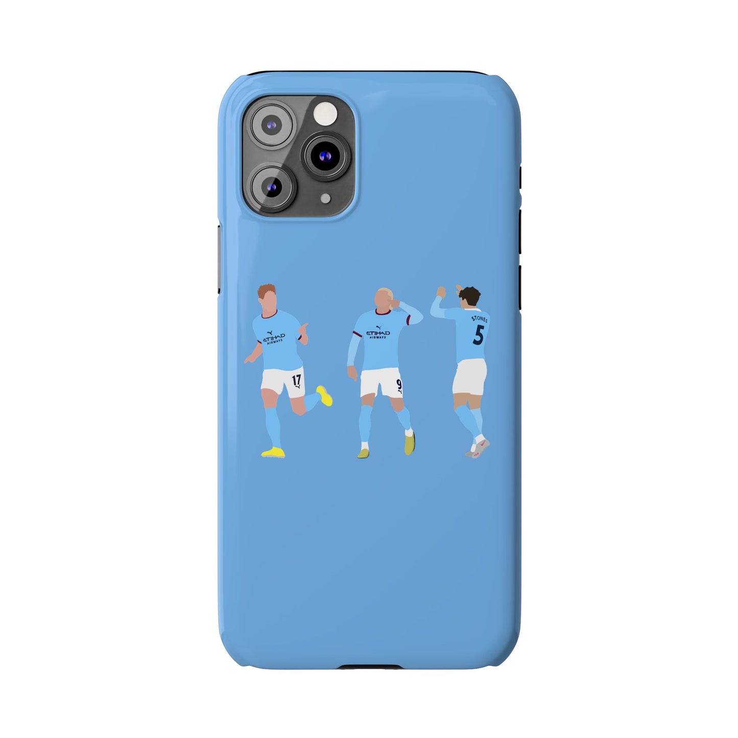 John Stones, Erling Haaland & Kevin De Bruyne - Manchester City - Phone Case