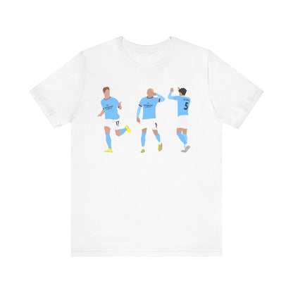 Kevin De Bruyne, Erling Haaland & John Stones - Manchester City - T-Shirt