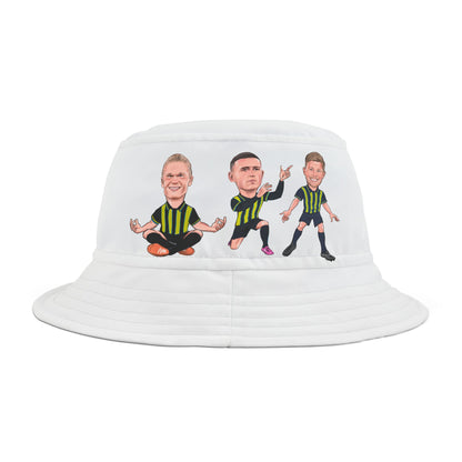 Erling Haaland, Phil Foden & Kevin De Bruyne Away Kit - Manchester City - Bucket Hat