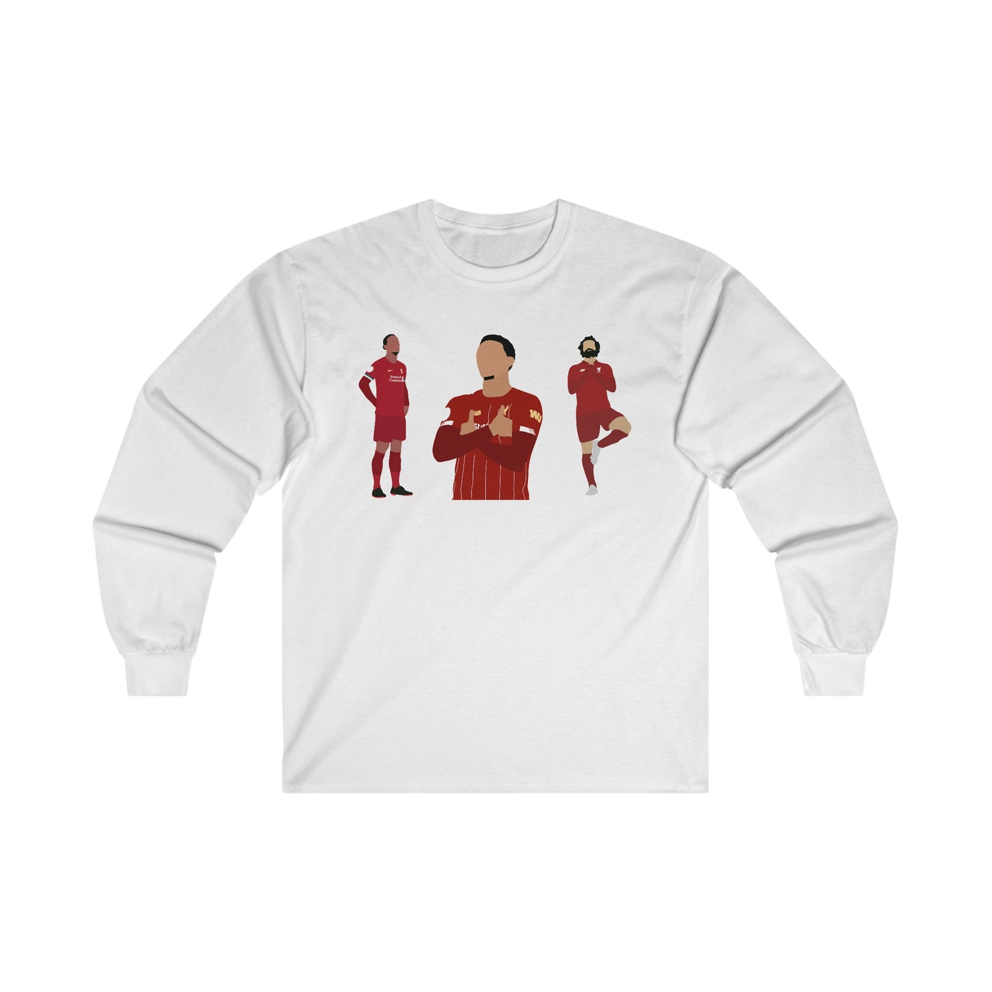 Virgil Van Dijk - Mo Salah - Trent Alexander-Arnold - Liverpool - Long Sleeve Tee