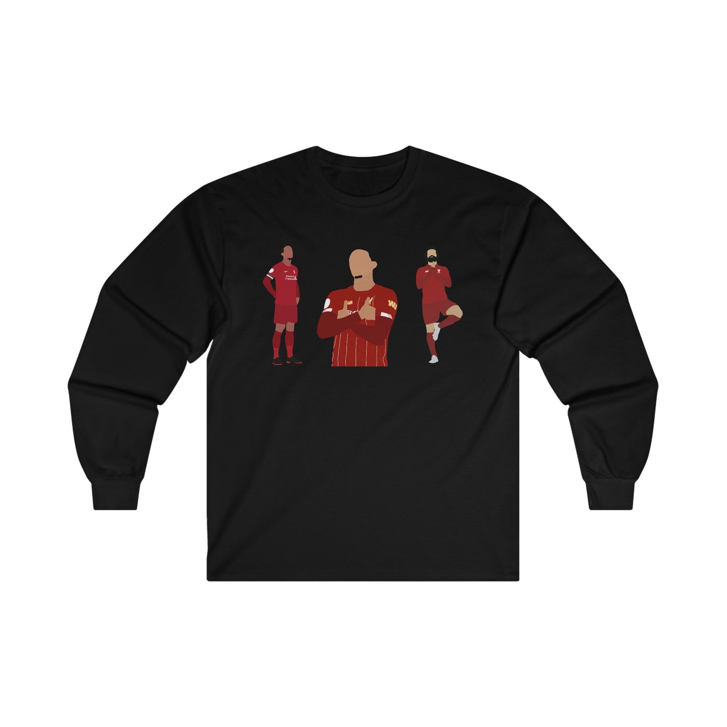 Virgil Van Dijk - Mo Salah - Trent Alexander-Arnold - Liverpool - Long Sleeve Tee