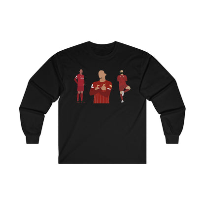 Virgil Van Dijk - Mo Salah - Trent Alexander-Arnold - Liverpool - Long Sleeve Tee