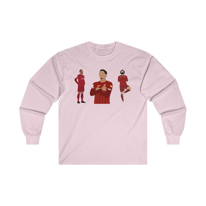 Virgil Van Dijk - Mo Salah - Trent Alexander-Arnold - Liverpool - Long Sleeve Tee