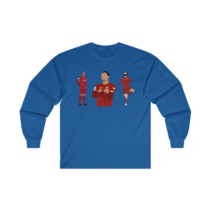 Virgil Van Dijk - Mo Salah - Trent Alexander-Arnold - Liverpool - Long Sleeve Tee