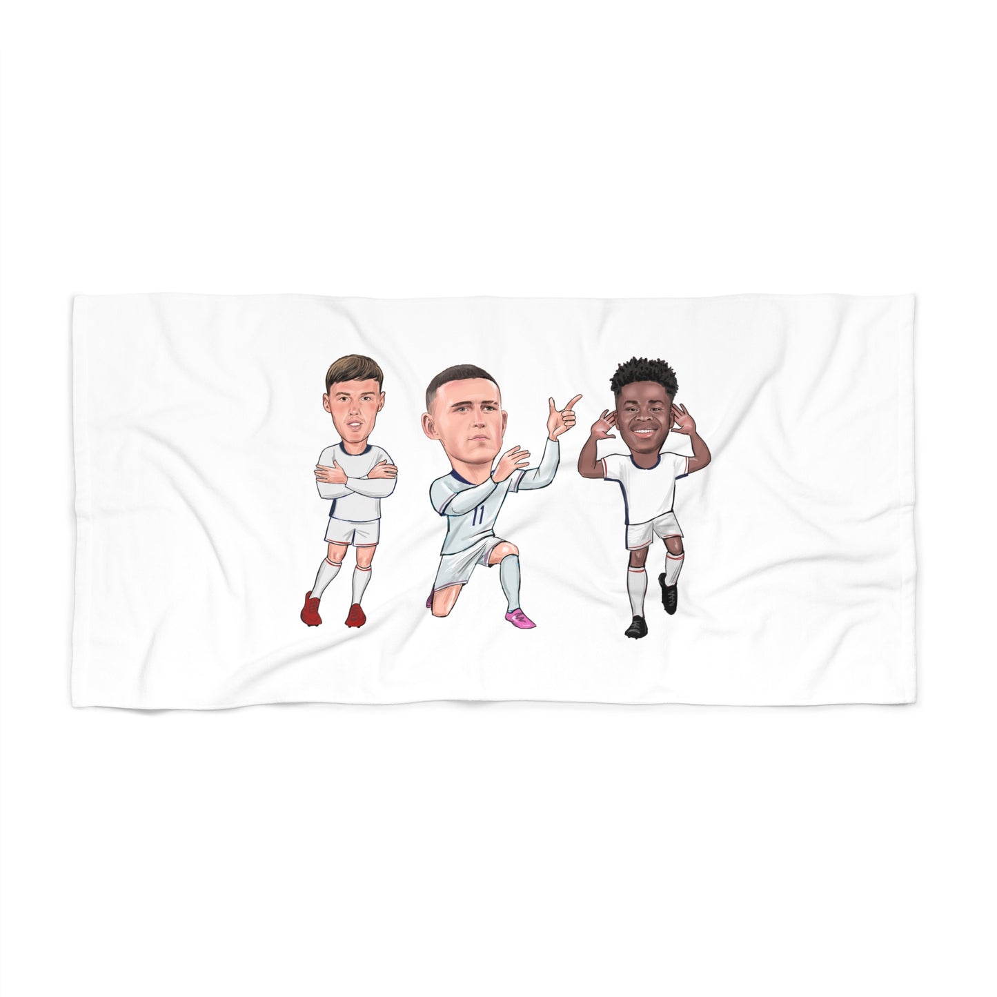 Phil Foden, Cole Palmer & Bukayo Saka - England - Beach Towel