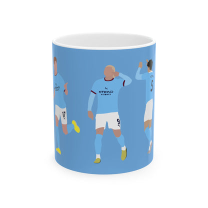 John Stones, Erling Haaland & Kevin De Bruyne - Mug