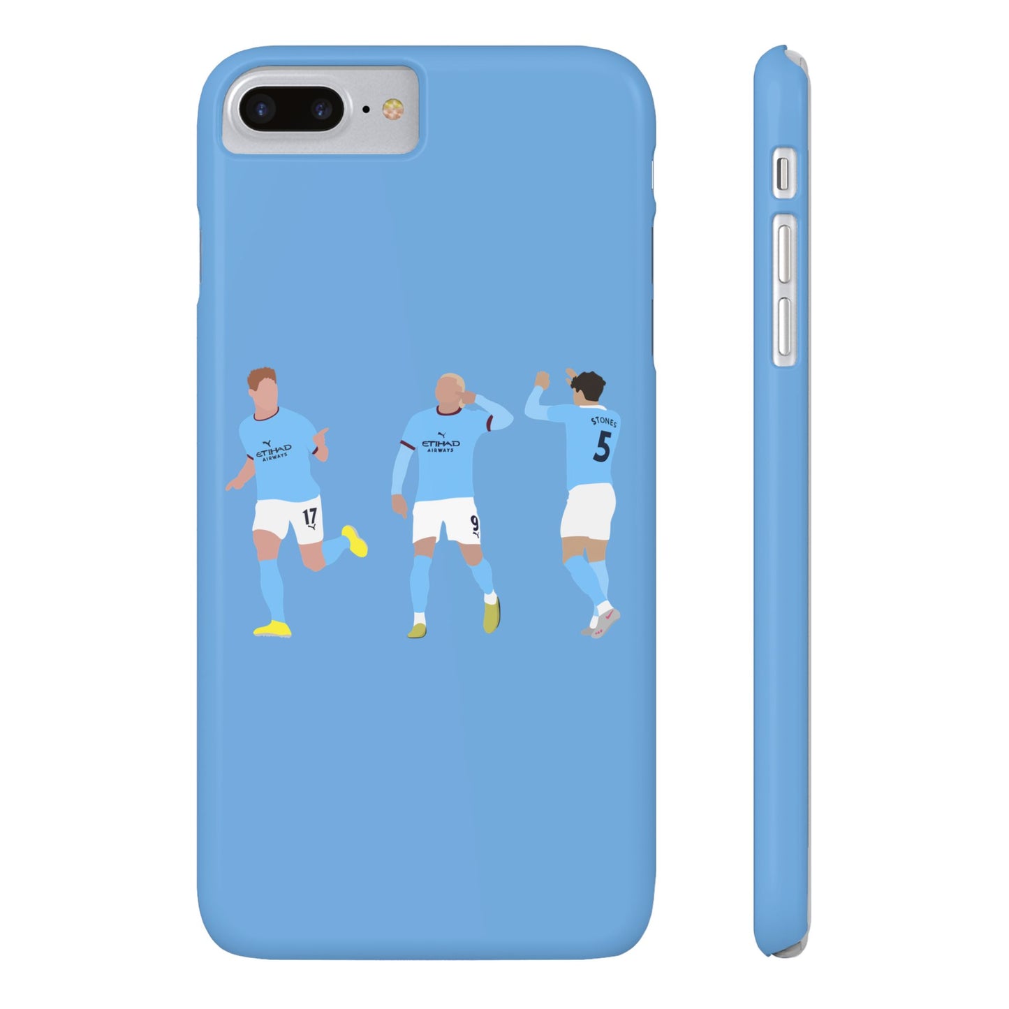 John Stones, Erling Haaland & Kevin De Bruyne - Manchester City - Phone Case