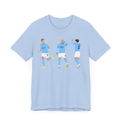 Kevin De Bruyne, Erling Haaland & John Stones - Manchester City - T-Shirt