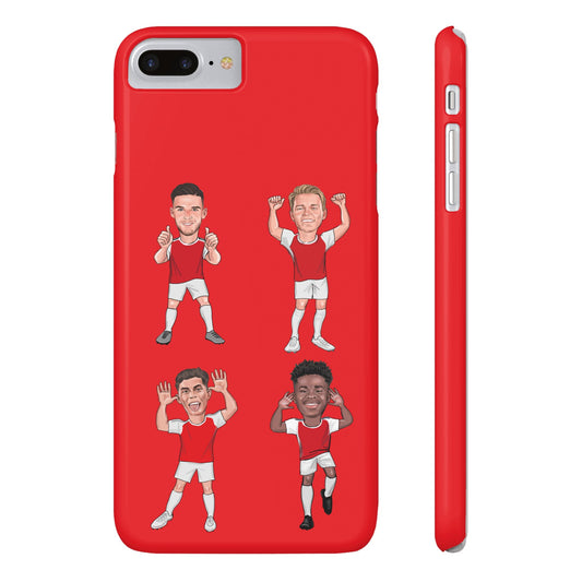 Declan Rice, Martin Odegaard, Kai Havertz & Bukayo Saka - Arsenal -  Phone Case