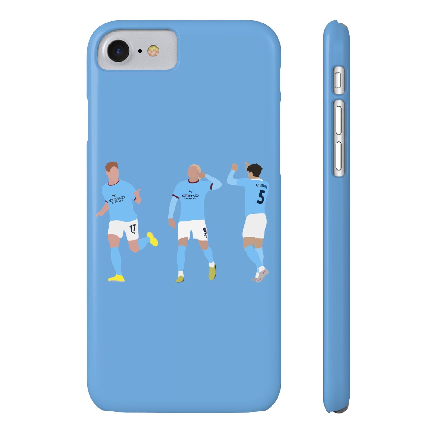 John Stones, Erling Haaland & Kevin De Bruyne - Manchester City - Phone Case