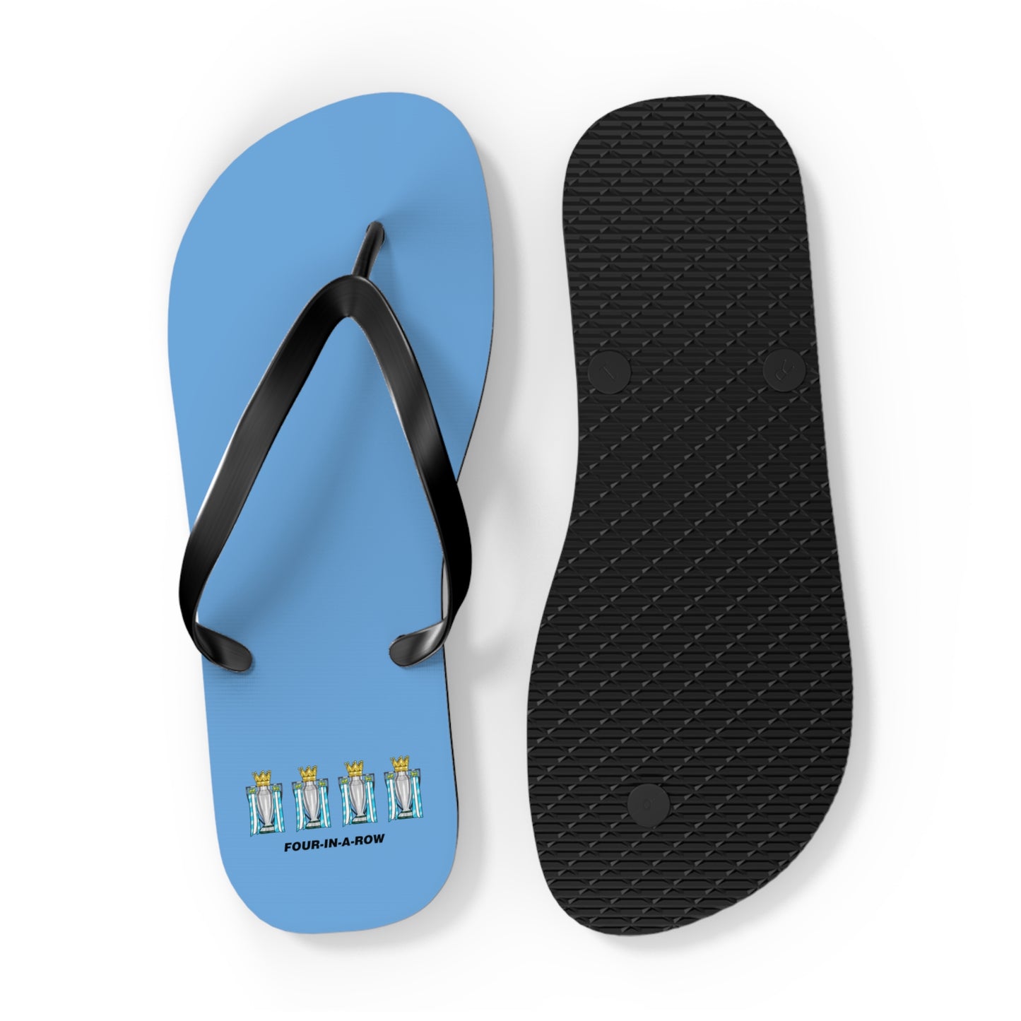 Manchester City - 4-In-A-Row - Flip Flops