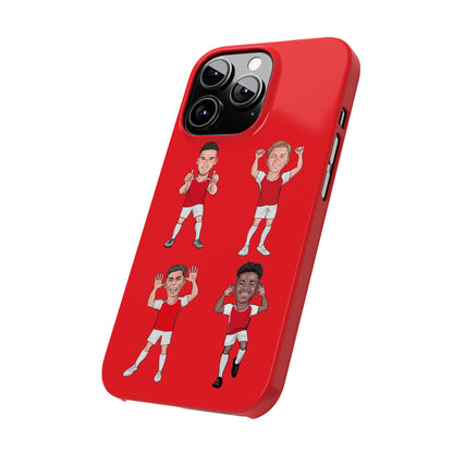 Declan Rice, Martin Odegaard, Kai Havertz & Bukayo Saka - Arsenal -  Phone Case