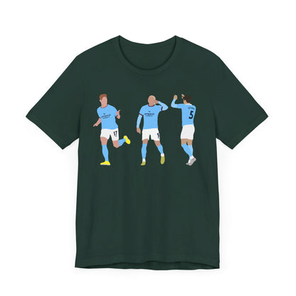 Kevin De Bruyne, Erling Haaland & John Stones - Manchester City - T-Shirt