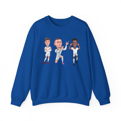 Cole Palmer, Phil Foden & Bukayo Saka  - England - Sweatshirt