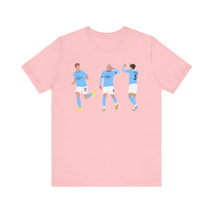 Kevin De Bruyne, Erling Haaland & John Stones - Manchester City - T-Shirt