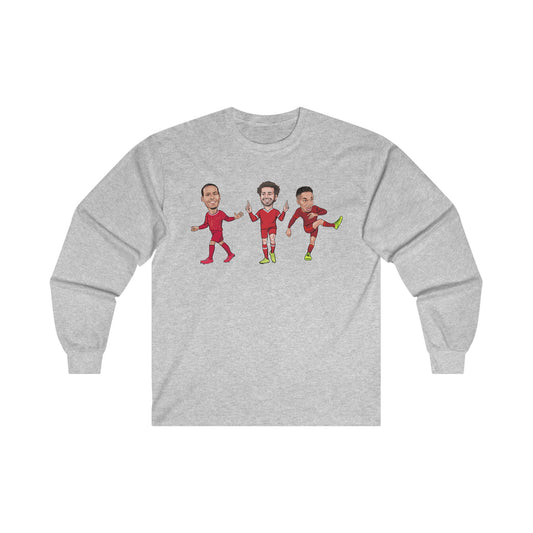 Virgil Van Dijk - Mo Salah - Trent Alexander-Arnold - Liverpool -  Long Sleeve T-Shirt