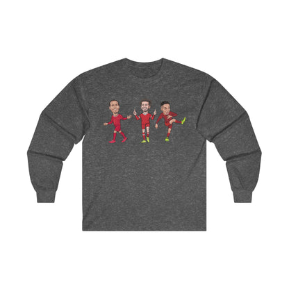 Virgil Van Dijk - Mo Salah - Trent Alexander-Arnold - Liverpool -  Long Sleeve T-Shirt