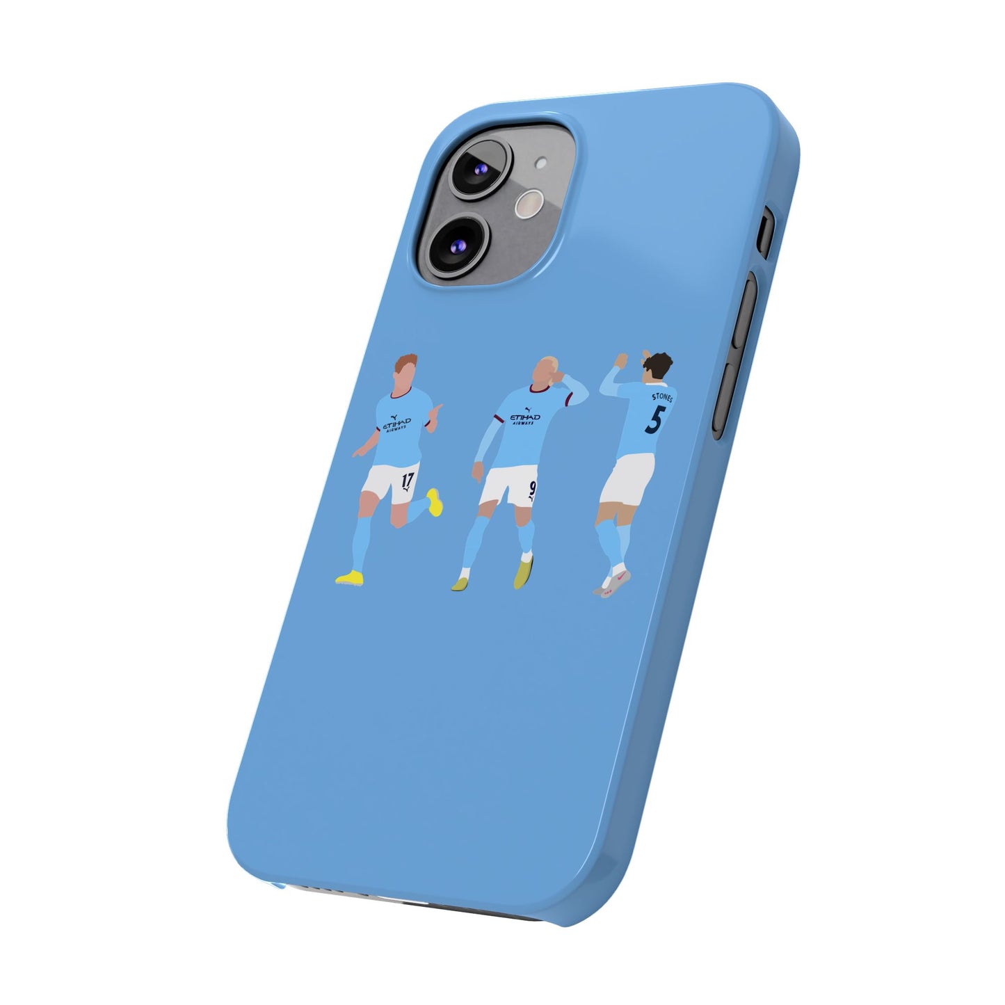 John Stones, Erling Haaland & Kevin De Bruyne - Manchester City - Phone Case