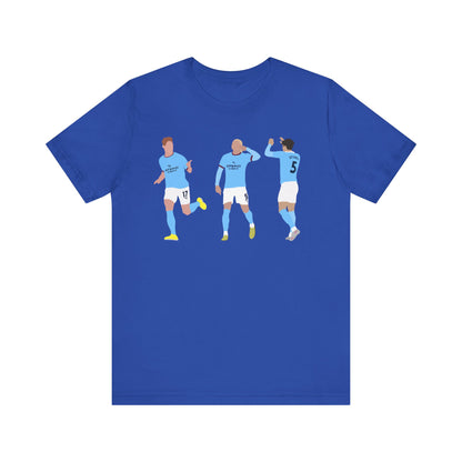 Kevin De Bruyne, Erling Haaland & John Stones - Manchester City - T-Shirt